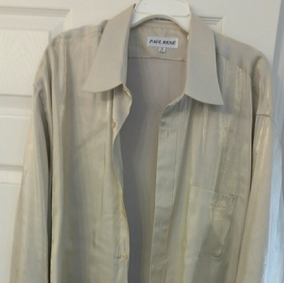 NWOT PAUL RENE LONG SLEEVE SHIRT - Picture 2 of 2